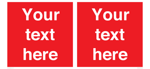 Custom Prohibition: Blank (red) sign